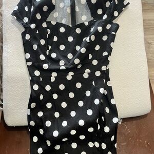 Black and White Polka Dot Dress
